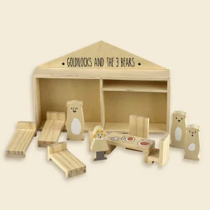 Goldilocks and the three bears playset